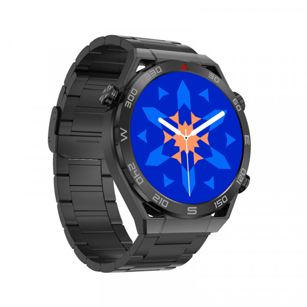 Smart Watch DT Ultramate crni (metalna i silikonska narukvica)