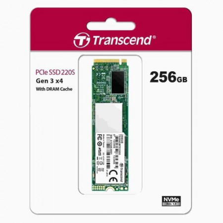 TRANSCEND PCIe 220S TS256GMTE220S 256GB, M.2 2280, PCIe, do 3500 MB/s