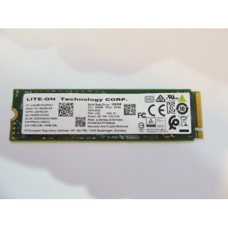 LiteOn 256GB CL1-8D256-HP, M.2 NVMe PCIe - SSD Drive