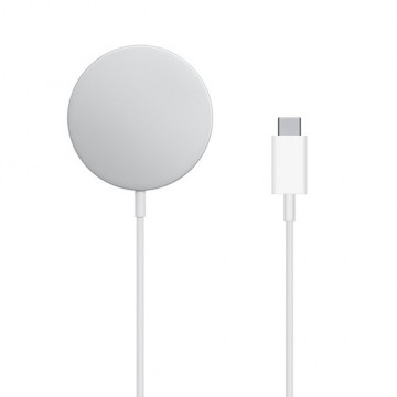Bezicni punjac (WiFi) Magnetic connection 15W sa Type C kablom beli - Img 3