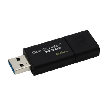 KINGSTON 64GB USB 3.0, DataTraveler 100 Generation 3 - DT100G3/64GB - Img 1