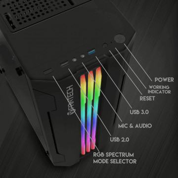 Kuciste Gaming Fantech CG71 Midi crno - Img 3