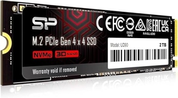 Silicon Power UD90 2TB SSD PCIe Gen 4x4 SSD UD90 SP02KGBP44UD9005 - PCIe Gen4x4 & NVMe 1.4, 3D NAND, SLC Cache + HMB, 5 year warranty - Max 4800/4200 MB/s - Img 2