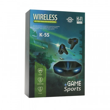 Slusalice Bluetooth TWS K55 Gaming Style crne - Img 3