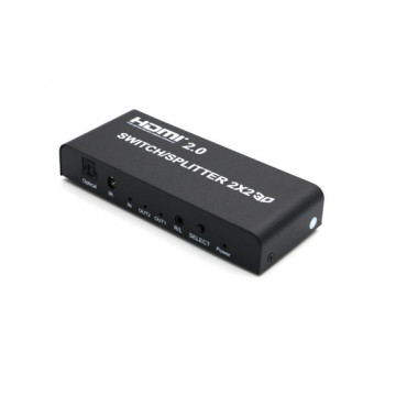 Adapter HDMI razdelnik (splitter) 2 na 2 (4Kx2K) - Img 2
