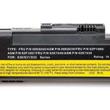 Baterija laptop IBM ThinkPad X30-6 10.8V-5200mAh.FRU 92P1096 - Img 3