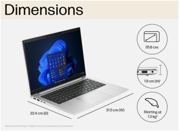 HP EliteBook 845 G10 B1FZ9E8R NB PC, AMD R5 7540U (3.2-4.9GHz, L3 Cache 16MB) 14.0" WUXGA AGLED, 32GB(2x16GB), SSD 256GB PCIe NVMe, WIFI, Bluetooth, No WWAN, Webcam, Fingerprint, Backlit Kbd, ACA 65W, BATT 3C 51 WHr - Win11 Pro64 - Img 4
