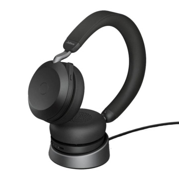 JABRA EVOLVE2 75, Link380a MS Stereo Stand Black, EVOLVE2 75 headset Black MS, Link 380 BT adapter USB-A MS, EVOLVE2 75 Deskstand USB-A,1.2m USB-C to USB-A cable, carry pouch, warranty and warning (safety leaflets) - Img 6