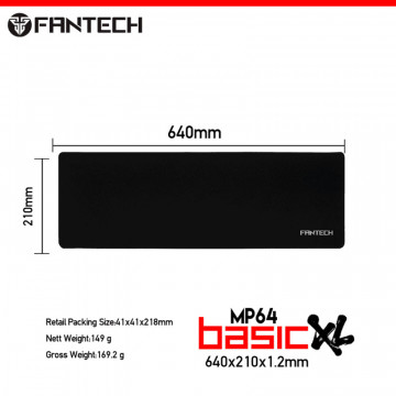 Podloga za mis Fantech Mp64 Basic XL crna - Img 4
