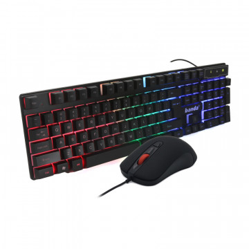 Tastatura gejmerska zicna i mis gejmerski crni KM99 BANDA - Img 2