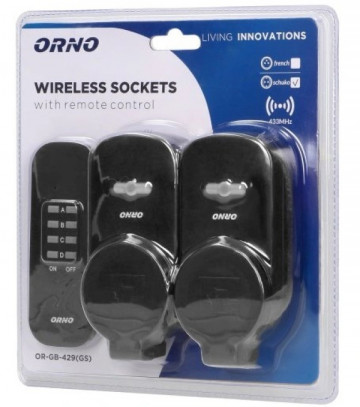 Uticnica Wireless R-GB-429(GS) IP44 set 2+1 sa daljinskim upravljacem max. 1000W - Img 2