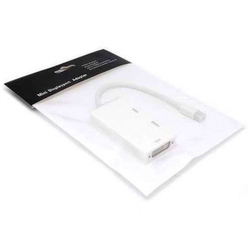 Adapter Mini DisplayPort na DVI-I/HDMI/VGA beli - Img 3