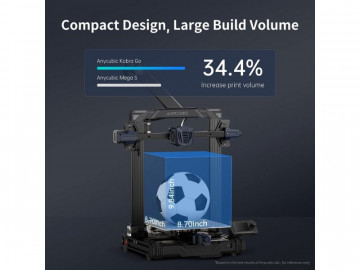 ANYCUBIC KOBRA 3D PRINTER, FDM, automatsko nivelisanje, zapremina 220x220x250 mm, brzina 50-80 mm/s, mlaznica 0,4mm, rad.temp ekstrudera 260 C, Filament 1,75mm,veza za SD karticu,O.S. Windows, Linux,MAC - Img 6