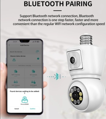 CAM-IP6MP-Q3 GMB PTZ kamera 6mpix microSD iCSee xmeye Two-way voice 2x3,6mm SIJALICNO GRLO E27 - Img 5