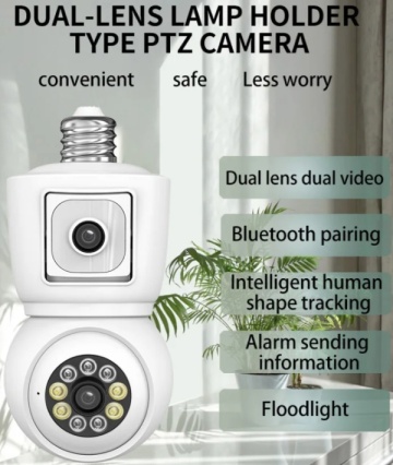 CAM-IP6MP-Q3 GMB PTZ kamera 6mpix microSD iCSee xmeye Two-way voice 2x3,6mm SIJALICNO GRLO E27 - Img 6
