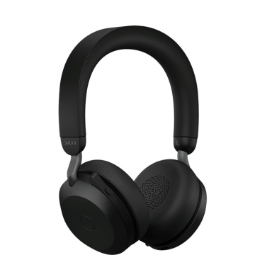 JABRA EVOLVE2 75, Link380a MS Stereo Stand Black, EVOLVE2 75 headset Black MS, Link 380 BT adapter USB-A MS, EVOLVE2 75 Deskstand USB-A,1.2m USB-C to USB-A cable, carry pouch, warranty and warning (safety leaflets) - Img 1