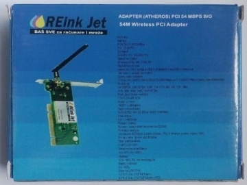 ReinkJet PCI 2,4GHz 54Mbps B/G Atheros RWL548P sa ugradjenom fiksnom antenom - Img 2