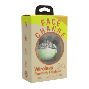Slusalice Bluetooth Airpods Face Change crno-bele - Img 3