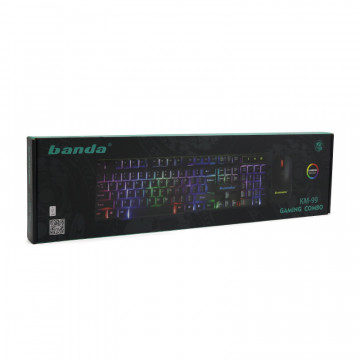 Tastatura gejmerska zicna i mis gejmerski crni KM99 BANDA - Img 3