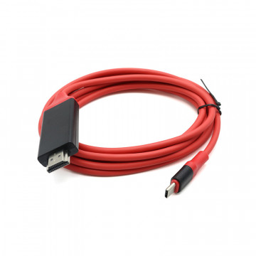 Data kabal USB/Type C na 4K HDTV 2m crveni - Img 2