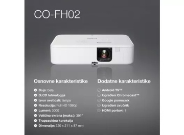 EPSON CO-FH02 projektor Android TV - Img 6