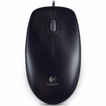 LOGITECH Corded Mouse B100 - Business EMEA - BLACK - Img 2