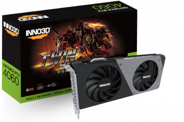 INNO3D GEFORCE RTX 4060 TWIN X2 N40602-08D6-173051N (2460MHz/ 17Gbps) / 8GB GDDR6 / 128-bit/ DP+DP+DP+HDMI / VA51N / AD1074730 - Img 1