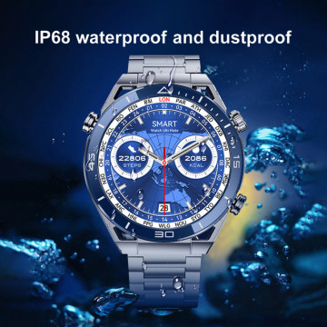 Smart Watch DT Ultramate srebrni (crna silikonska i srebrna metalna narukvica) - Img 6