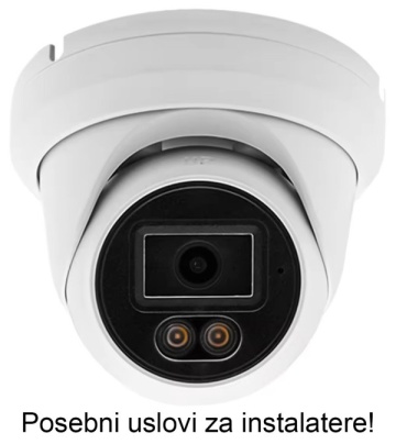 CAM-AHD5MP-DHM20W GMB DOME kamera 5 mpix 2.8mm AUDIO 20M FULL COLOR AHD/TVI/CVI/CVBS, audio - Img 1