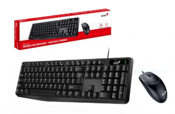 GENIUS SlimStar C126 USB YU crna tastatura+ USB crni miš - Img 2