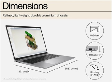 HP ZBook Firefly 16 G10 865X1EAR NB PC, P-C i7-1355U (1.70GHz), NVIDIA RTX A500 4GB, 16.0" WUXGA AG LED, 32GB(2x16GB), SSD 1TB PCIe NVMe, WIFI, Bluetooth, Webcam, Fingerprint, Backlit Kbd, ACA 110W, BATT 6C 76 WHr - Win11 Pro64 - Img 5