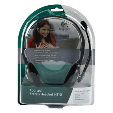 LOGITECH H110 Stereo Headset - 981-000271 - Img 1