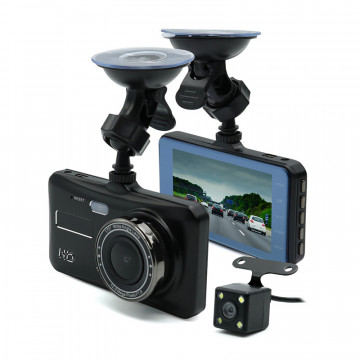 Auto kamera T672 dual lens crna - Img 1