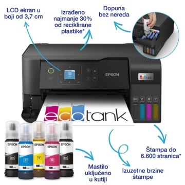 Epson EcoTank MFP L3560 Color štampač A4 - Img 2