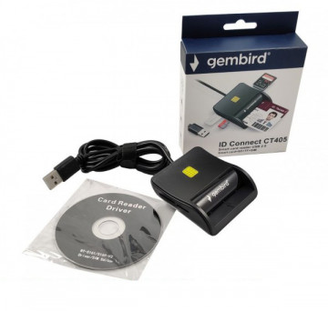 GEMBIRD GMB-CT400 Smart card reader USB 2.0 Citac za licne karte, saobracajne, bankarske - Img 2