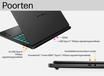 HP OMEN Transcend 14-fb0075nd A12LQEAR NB, Intel U7-155H (1.4GHz), NVIDIA GeForce RTX 4060 8GB, 16GB, 14.0" 2.8K BVOLED, SSD 1TB PCIe NVMe, WIFI, Bluetooth,Webcam, Backlit Kbd,ACA 140W, BATT 6C 71 WHr Win11H - Img 8