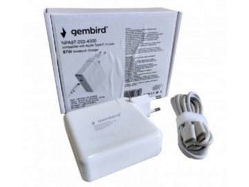 NPA87-202-4300 (TJ-354B Apple Type-C/USB-C) Gembird punjac za MacBook 87W-20,2V-4.3A, USB Type-C - Img 1