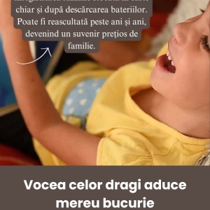 vocea celor dragi aduce mereu bucurie