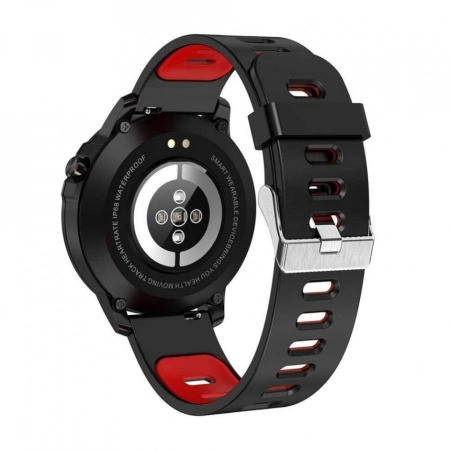 Ceas inteligent L8 Albastrutooth, smartwatch, ecran tactil, sport tracker fitness ,notificare apeluri si mesaje, aparat foto, pedometru compatibil cu iOS Android pentru copii barbati femei, L8, rosu - Img 2