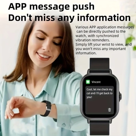 Ceas Smartwatch pentru barbati si femei, curea silicon, PMLR341777 - Img 2
