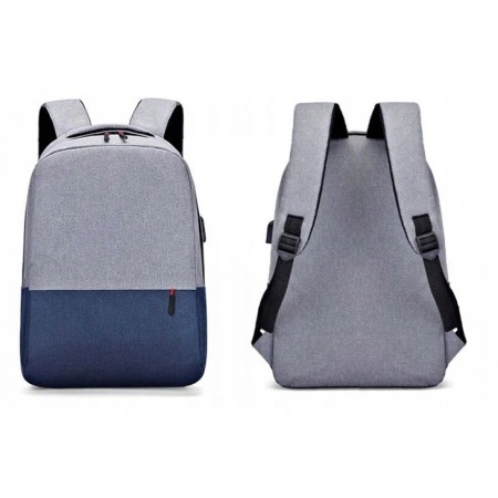 Rucsac sport cu port USB, bluemarin/ gri, PMPL150WZ33 - Img 2