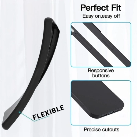 Back Case MATT for MOTOROLA MOTO G34 5G Black, POK060631 - Img 3
