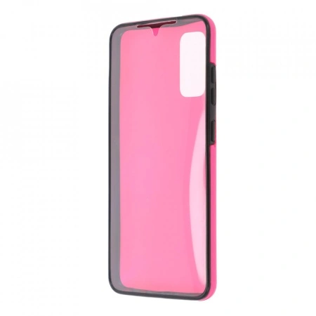 Husa Samsung Galaxy S20 PLUS - 360 Fully cu Spate din Policarbonat si Folie din Silicon - Rose - Img 3