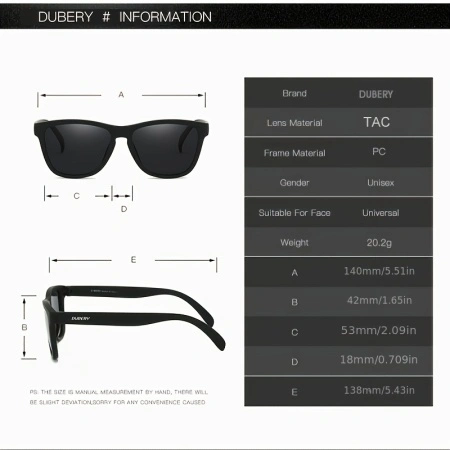 Ochelari de Soare Polarizați DUBERY, unisex, TMCR1172543 - Img 2