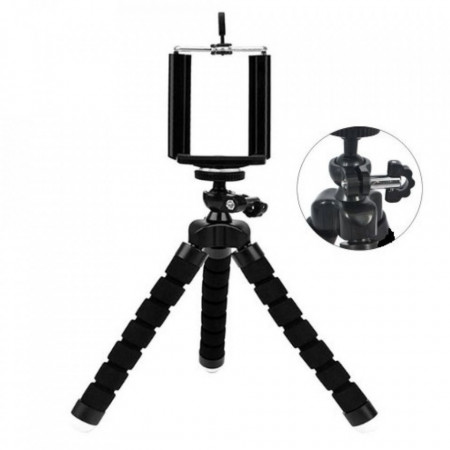 Suport Mini Trepied Flexibil Multifunctional pentru Telefon sau Camera Video - TRI01 - Img 5