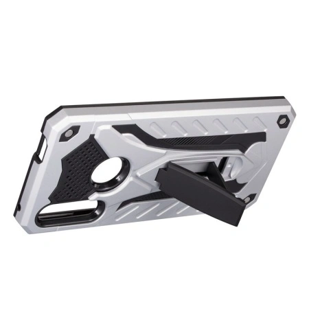 Husa Huawei P40 LITE E | Y7p - Military Defender Antisoc cu Suport Wide - Silver - Img 3