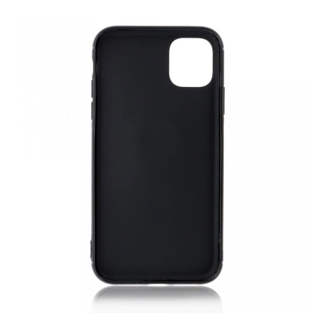 Husa iPhone 11 Neagra Din Silicon Premium Cu Inel Rotativ - Img 2