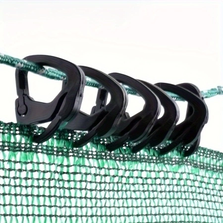 Set 50 bucati Cleme din Plastic Durabil pentru Plasa de Umbrire - Perfecte pentru Sere, Parasolare si Mobilier de Exterior, PMRA78149 - Img 2