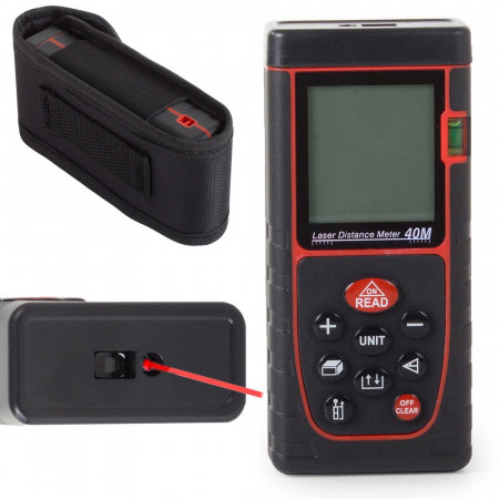 Telemetru digital cu laser si boloboc, distanta 40 m, PM112773
