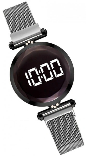 Ceas Dama Fashion Touch Screen Digital, Argintiu, LD093-V1 - Img 4